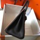 Replica Hermes Bi-Color Birkin 25cm Bag Brown/Black Clemence 