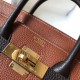 Replica Hermes Bi-Color Birkin 25cm Bag Brown/Black Clemence 
