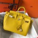Replica Hermes Birkin 25cm Bag Soleil Clemence 