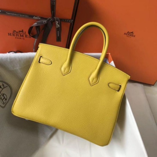 Replica Hermes Birkin 25cm Bag Soleil Clemence 