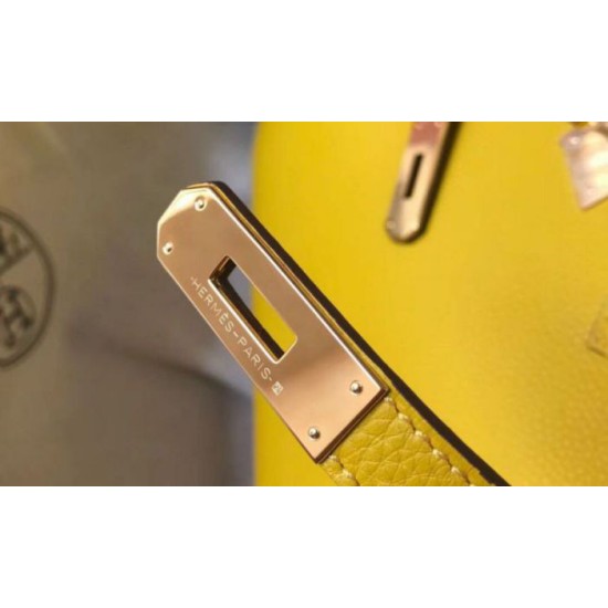 Replica Hermes Birkin 25cm Bag Soleil Clemence 