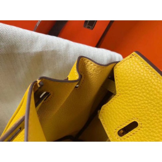 Replica Hermes Birkin 25cm Bag Soleil Clemence 