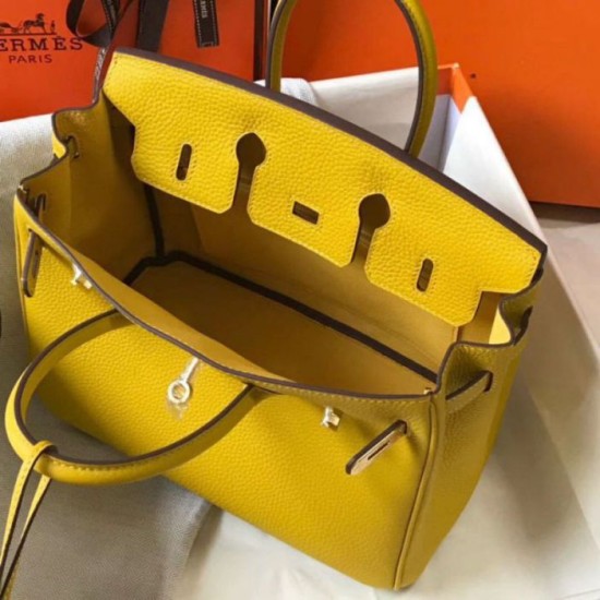 Replica Hermes Birkin 25cm Bag Soleil Clemence 