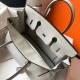 Replica Hermes Pearl Grey Clemence Birkin 30cm Bag GHW