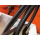 Fake Hermes Tri-Color Birkin 35cm Bag Orange/White/Black Clemence  Replica