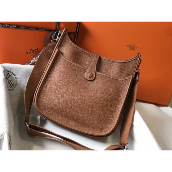 Replica Hermes Evelyne III 29 PM Bag Gold Clemence 