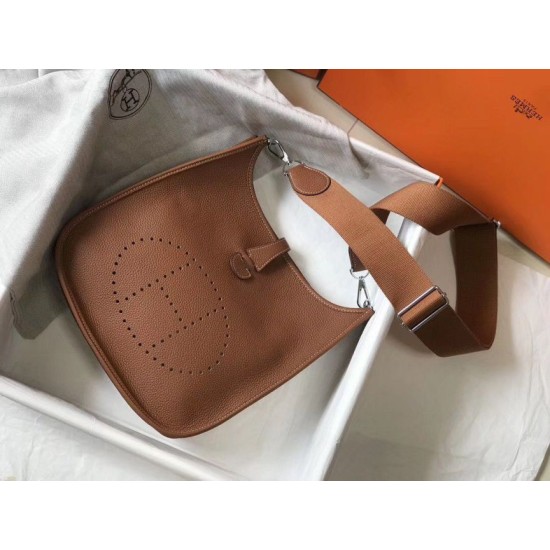 Replica Hermes Evelyne III 29 PM Bag Gold Clemence 