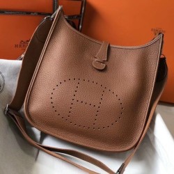Replica Hermes Evelyne III 29 PM Bag Gold Clemence 