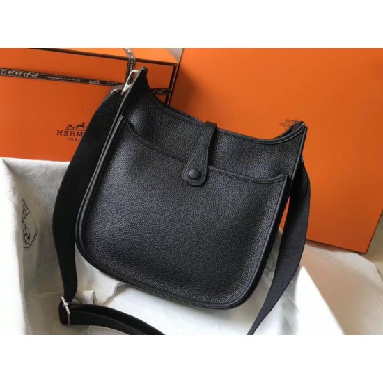 Replica Hermes Evelyne III 29 PM Bag Black Clemence 