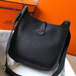 Replica Hermes Evelyne III 29 PM Bag Black Clemence 