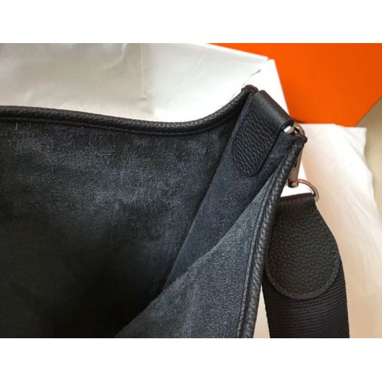 Replica Hermes Evelyne III 29 PM Bag Black Clemence 