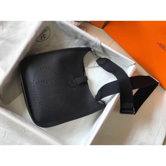 Replica Hermes Evelyne III 29 PM Bag Black Clemence 