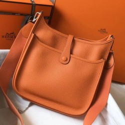 Replica Hermes Evelyne III 29 PM Bag Orange Clemence 
