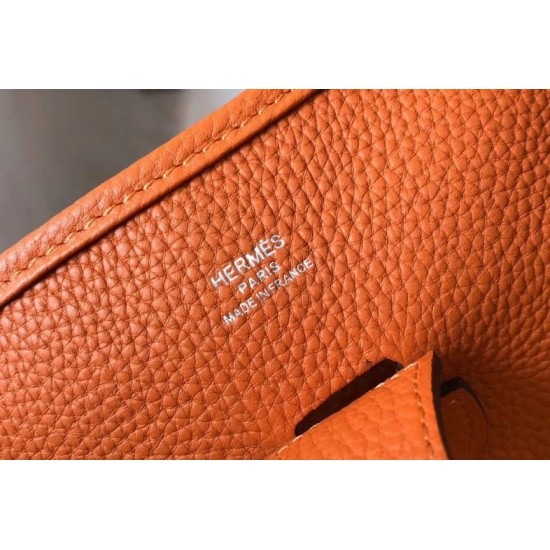 Replica Hermes Evelyne III 29 PM Bag Orange Clemence 