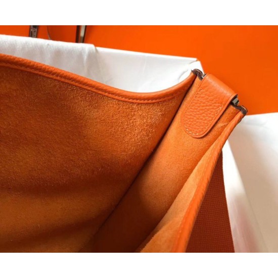 Replica Hermes Evelyne III 29 PM Bag Orange Clemence 