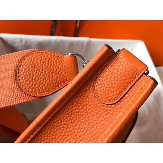 Replica Hermes Evelyne III 29 PM Bag Orange Clemence 
