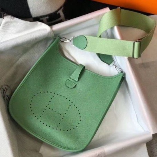 Replica Hermes Evelyne III 29 PM Bag Vert Criquet Clemence 