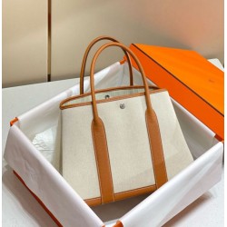 Replica Hermes Garden Party 36cm Bag Toile and Gold 