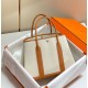 Replica Hermes Garden Party 36cm Bag Toile and Gold 