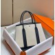 Fake Hermes Garden Party 36cm Bag Toile and Black  Replica