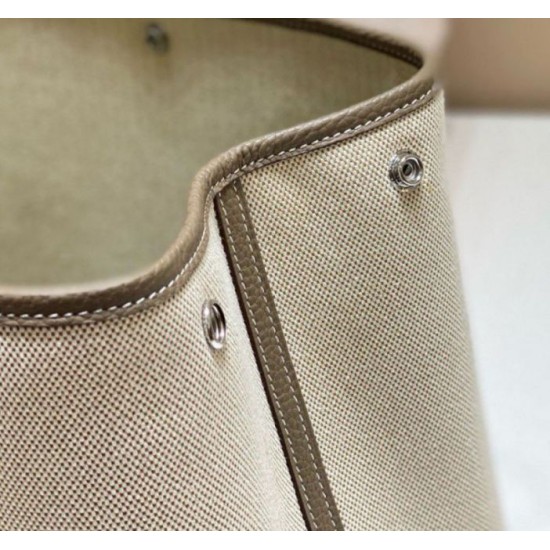 Replica Hermes Garden Party 36cm Bag Toile and Taupe 