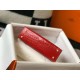 Fake Hermes Kelly Mini II Bag Red Embossed Crocodile  Replica