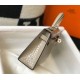 Replica Hermes Kelly Mini II Bag Taupe Embossed Crocodile 