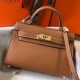 Fake Hermes Kelly Mini II Bag Gold Epsom  Replica