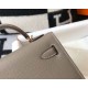 Replica Hermes Kelly Mini II Bag Gris Asphalt Epsom 