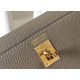 Replica Hermes Kelly Mini II Bag Gris Asphalt Epsom 