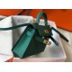 Replica Hermes Kelly Mini II Bag Malachite Epsom 