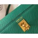 Replica Hermes Kelly Mini II Bag Malachite Epsom 