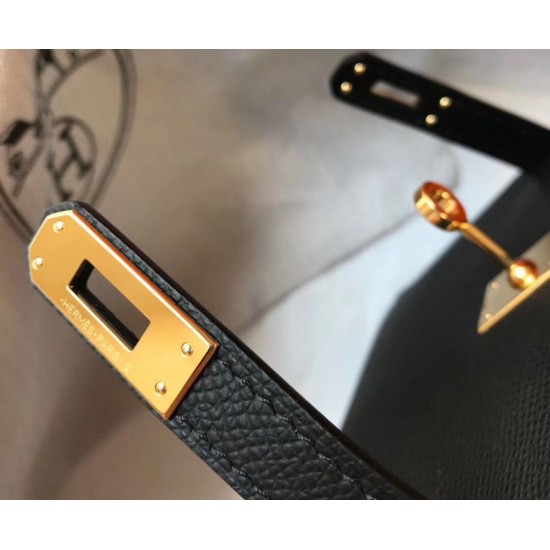 Replica Hermes Kelly Mini II Bag Black Epsom 