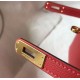 Fake Hermes Kelly Mini II Bag Rouge Vif Epsom  Replica