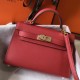 Fake Hermes Kelly Mini II Bag Rouge Vif Epsom  Replica