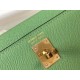 Fake Hermes Kelly Mini II Bag Vert Criquet Epsom  Replica