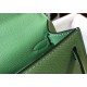 Fake Hermes Kelly Mini II Bag Vert Criquet Epsom  Replica