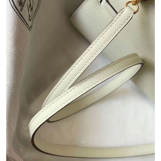 Fake Hermes Kelly Mini II Bag White Epsom  Replica