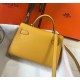 Replica Hermes Kelly Mini II Bag Yellow Epsom 