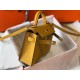 Replica Hermes Kelly Mini II Bag Yellow Epsom 