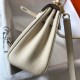 Replica Hermes Mini Kelly 20cm Bag Craie Clemence 