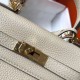 Replica Hermes Mini Kelly 20cm Bag Craie Clemence 