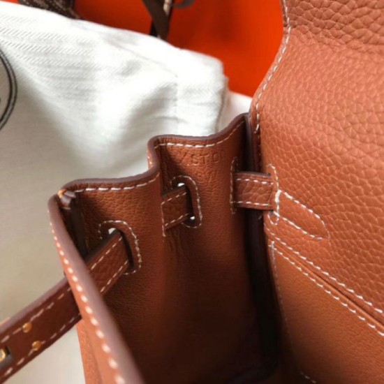 Replica Hermes Mini Kelly 20cm Bag Brown Clemence 
