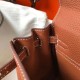 Replica Hermes Mini Kelly 20cm Bag Brown Clemence 