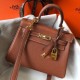 Replica Hermes Mini Kelly 20cm Bag Brown Clemence 