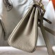 Replica Hermes Mini Kelly 20cm Bag Grey Clemence 