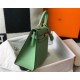 Replica Hermes Kelly 25cm Sellier Bag Vert Criquet Epsom 