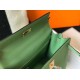 Replica Hermes Kelly 25cm Sellier Bag Vert Criquet Epsom 