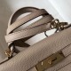 Replica Hermes Kelly 28cm Retourne Bag Argile Clemence 