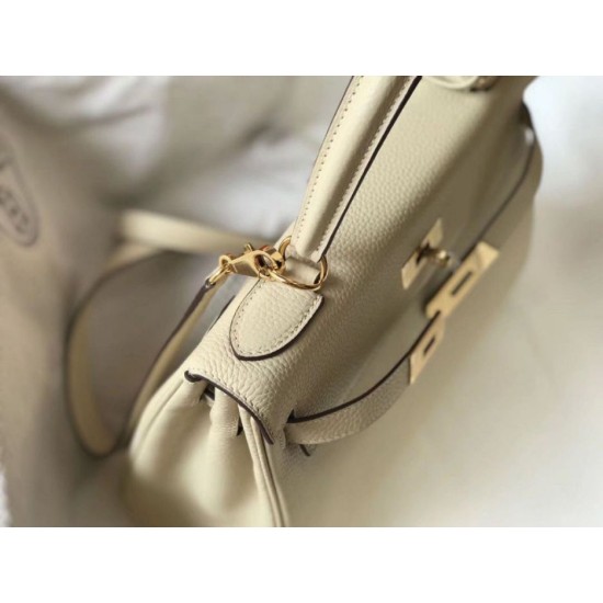 Replica Hermes Kelly 28cm Retourne Bag Beton Clemence 